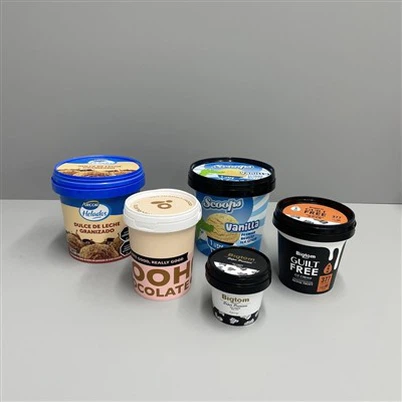 500ML Okrugla PP plastična posuda za sladoled sa poklopcem